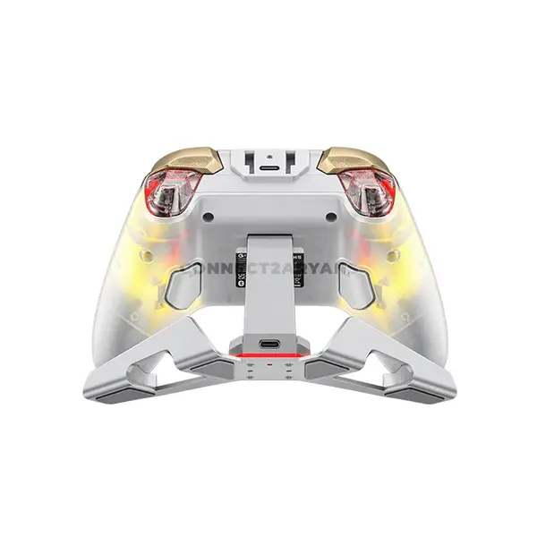 GameSir Cyclone 2 White Wireless Gaming Controller, Mag-Res TMR Sticks, Hall Effect Triggers, Bluetooth, Wireless Dongle & Wired, Micro Switch ABXY, 860mAh Battery, RGB, 6-Axis Gyroscope & Charging Dock GameSir