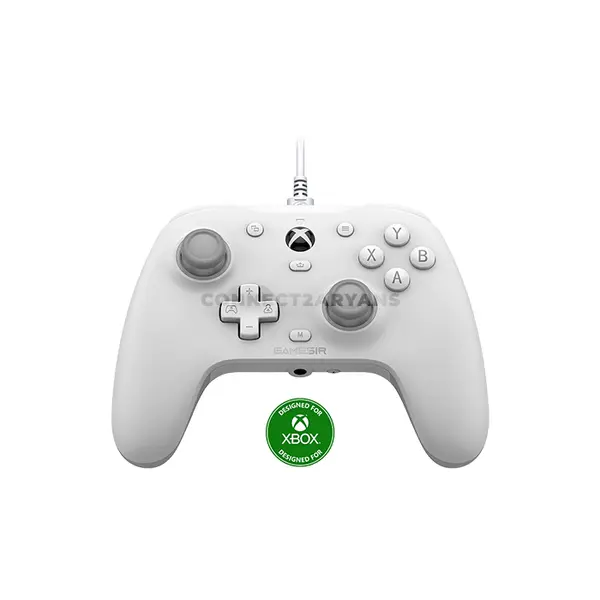 GameSir G7 HE Elite White Wired Gaming Controller for Xbox Series X|S, Xbox One & PC, Anti-Drift Hall Effect Sticks, Hall Effect Magnetic Triggers, E-Sport Micro Switch Face Buttons, 2 Remappable Back Buttons, 4 Rumble Motors, 3.5mm Audio Jack