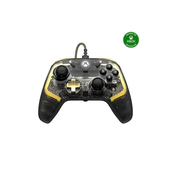 GameSir Kaleid Flux Transparent RGB Wired Gaming Controller for Xbox Series X|S, Xbox One & PC, Anti-Drift Hall Effect Sticks, Hall Effect Analog Triggers, Membrane ABXY Buttons, 2 Mappable Back Buttons, 4 Rumble Motors, Customizable RGB Lighting 