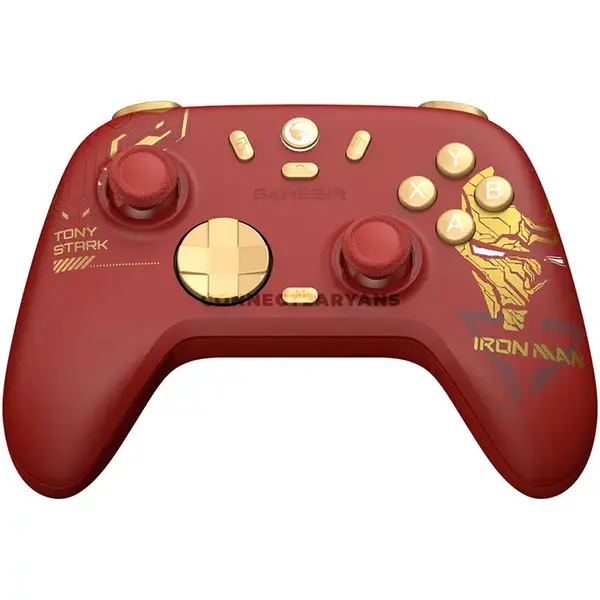 GameSir Nova 2 Lite Iron Man Limited Edition Wireless Multiplatform Controller, Marvel Licensed, Hall Effect Sticks & Triggers, 1000Hz Polling Rate, Mechanical Circular D-Pad, Trigger Stops, 2 Macro Back Buttons, Bluetooth / 2.4GHz / USB-C