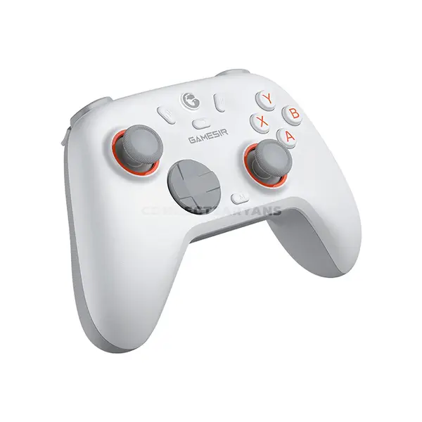 GameSir Nova Lite 2 Luminous White Multiplatform Wireless Gaming Controller, Hall Effect Sticks & Triggers, Mechanical Circular D-Pad, 1000Hz Polling Rate, Trigger Stops, 2 Macro Back Buttons, Bluetooth / 2.4GHz / USB-C