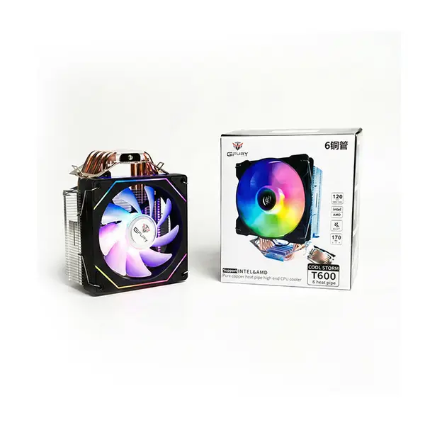 GFURY GF T600 CoolStorm ARGB CPU Air Cooler, High Performance Tower Heatsink Cooler with Addressable RGB Lighting