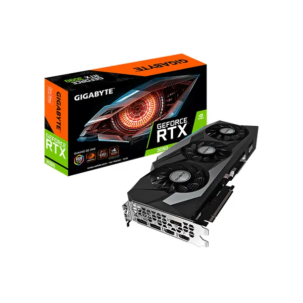 Gigabyte GeForce RTX 3090 GAMING OC 24GB Graphics Card, 24GB GDDR6X Factory Overclocked WINDFORCE Triple Fan Gaming GPU