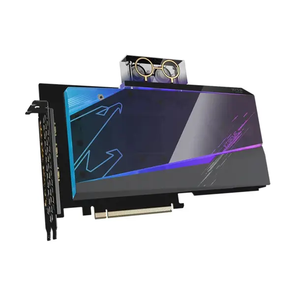 GIGABYTE AORUS GeForce RTX 4070 Ti XTREME WATERFORCE 12G Graphics Card, 12GB GDDR6X, 7680 CUDA Cores, 2700MHz Boost Clock, 240mm AIO Liquid Cooling, PCIe 4.0 Graphics Card