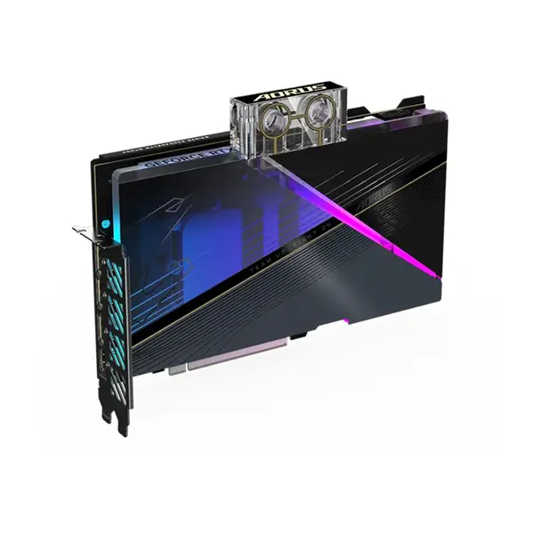 GIGABYTE AORUS GeForce RTX 4080 XTREME WATERFORCE WB 16G Graphics Card, 16GB GDDR6X, 9728 CUDA Cores, 2565MHz Boost Clock, WATERFORCE Water Block Cooling, PCIe 4.0 Graphics Card