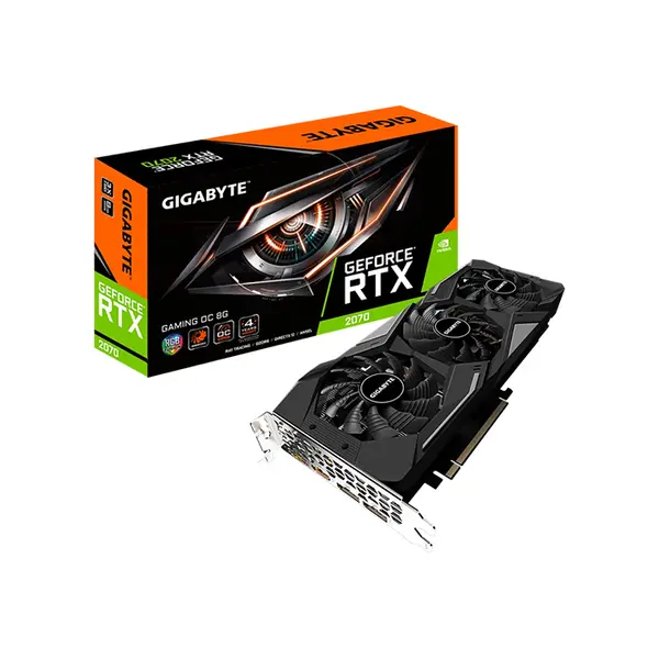 Gigabyte GeForce RTX 2070 GAMING OC 8GB Graphics Card, 8GB GDDR6 Factory Overclocked WINDFORCE Triple Fan Gaming GPU