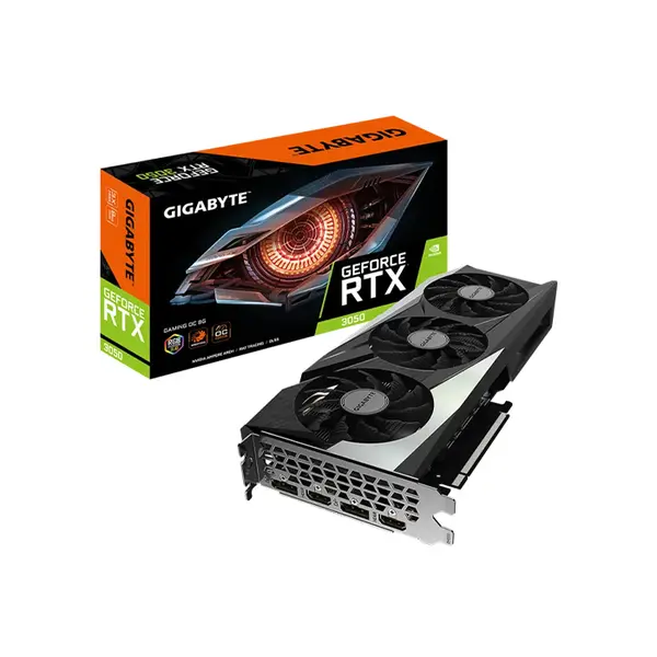 Gigabyte GeForce RTX 3050 GAMING OC 8GB Graphics Card, 8GB GDDR6 Factory Overclocked WINDFORCE Dual Fan Gaming GPU