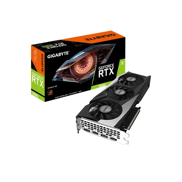 Gigabyte GeForce RTX 3060 GAMING OC 12GB Graphics Card, 12GB GDDR6 Factory Overclocked WINDFORCE Triple Fan Gaming GPU