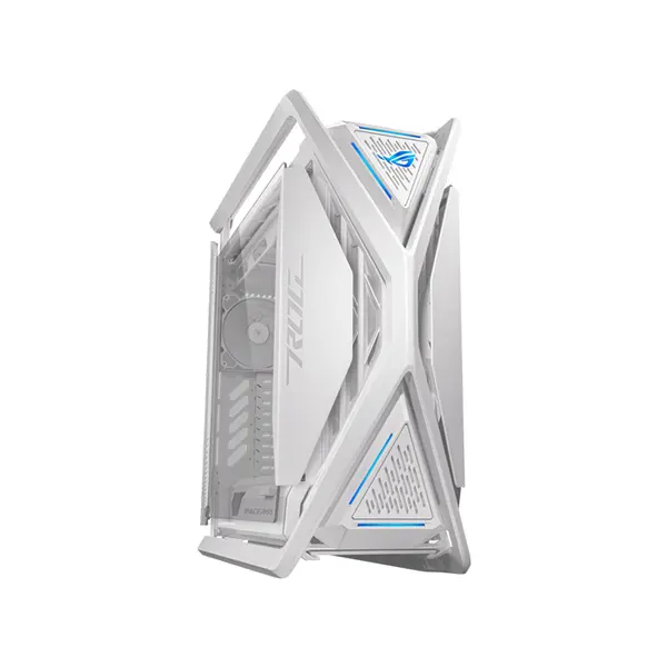 ASUS GR701 ROG Hyperion White E-ATX Full Tower Gaming Case, Dual 420mm Radiator Support, 4 Pre-Installed 140mm Fans, Tempered Glass Panels, 460mm GPU Clearance