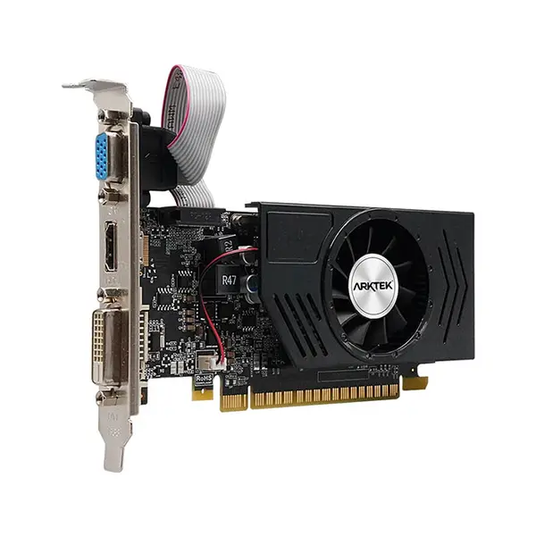 Arktek GT 730 Cyclops 4GB 128-Bit Low Profile Graphics Card, 4GB Memory, PCIe Graphics Interface, Low-Profile Form Factor Design, HDMI VGA and DVI Connectivity, Compact Display Adapter GPU