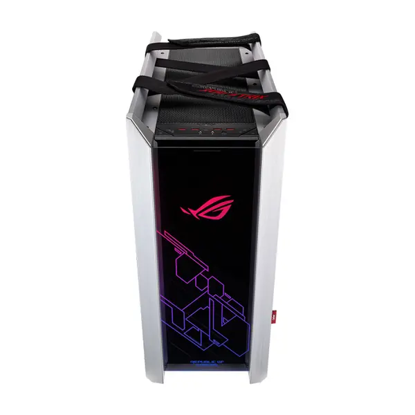 ASUS GX601 ROG Strix Helios White Edition RGB ATX/EATX Mid Tower Gaming Case, Tempered Glass Panels, 420mm Radiator Support, Aluminum Frame, Aura Sync Lighting