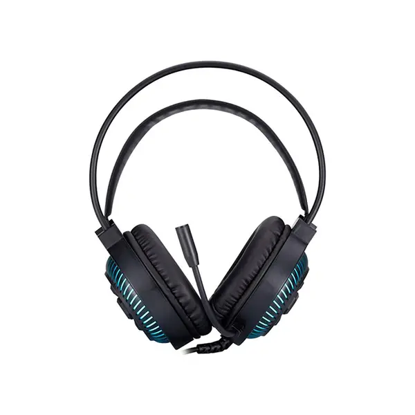 HP DHE-8001 Wired LED Gaming Headset, 50mm Dynamic Drivers, 20Hz–20kHz Stereo Audio, Omnidirectional Microphone, 3.5mm Connectivity & Blue LED Lighting