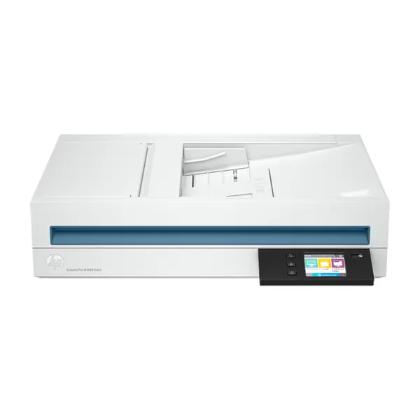 HP ScanJet Pro N4600 fnw1 Scanner (20G07A), Flatbed and Automatic Document Feeder Design, Duplex Scanning Support, 1200 DPI Optical Resolution, Up to 40 Pages Per Minute, Wi-Fi Ethernet and USB Connectivity
