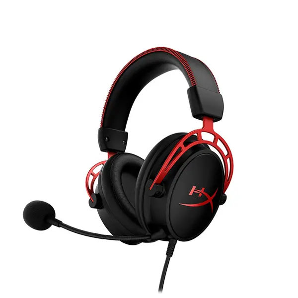 HyperX Cloud Alpha Wired Gaming Headset Open Box, Dual Chamber 50mm Drivers, Detachable Noise-Cancelling Microphone, 3.5mm Multi-Platform Connectivity, Premium Gaming Audio Headset