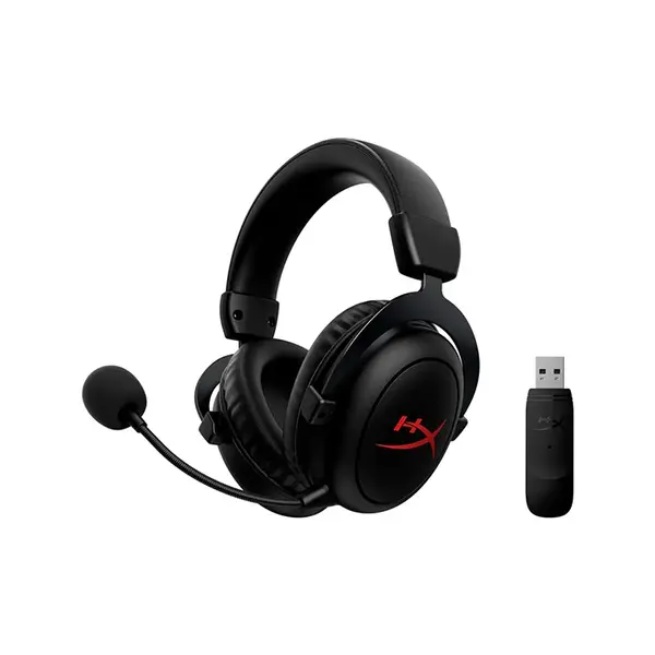 HyperX Cloud Core Wireless Gaming Headset Open Box, 2.4GHz Low-Latency Wireless Connectivity, DTS Headphone:X Spatial Audio, Detachable Noise-Cancelling Microphone, Long Battery Life Gaming Headset