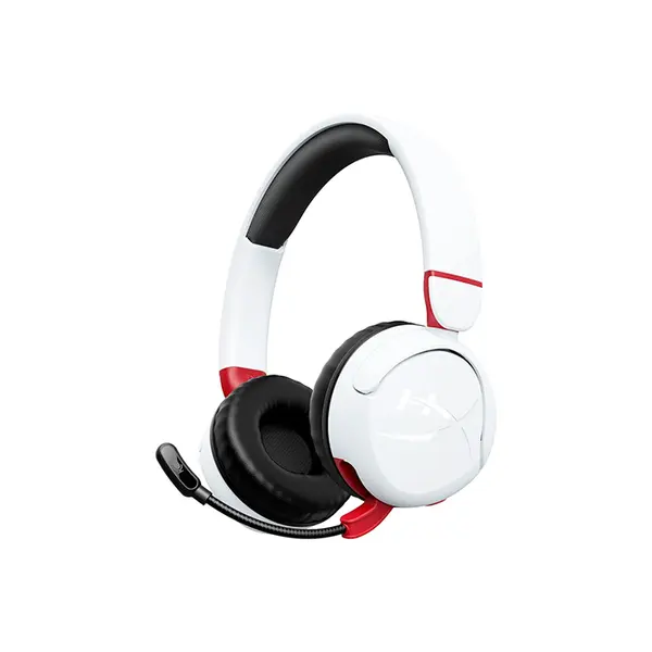 HyperX Cloud Mini Wireless Lightweight Gaming Headset White Edition, Compact Wireless Gaming Audio System, Lightweight Comfort Design, Gaming Headphones