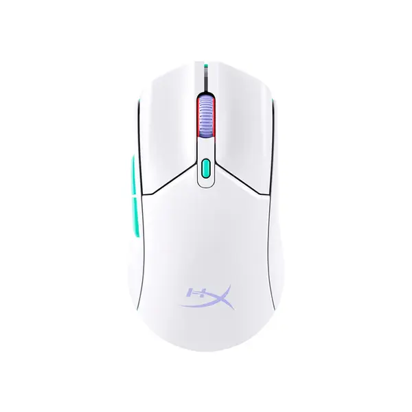 HyperX Pulsefire Haste 2 Core Wireless Gaming Mouse White Edition, Lightweight Wireless Design, High-Precision Optical Sensor, Competitive Gaming Performance Mouse