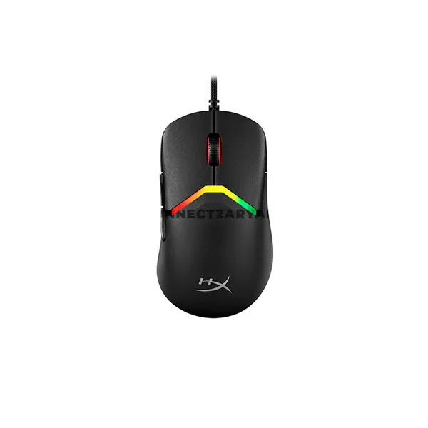 HyperX Pulsefire Saga Wired Gaming Mouse Black, HyperX 26K Sensor, Up to 26000 DPI, 8000Hz Polling Rate, 650 IPS Tracking, 50G Acceleration, HyperX Optical Switches, 69g Lightweight Modular Design, 6 Buttons, RGB Lighting & HyperFlex 2 USB Cable