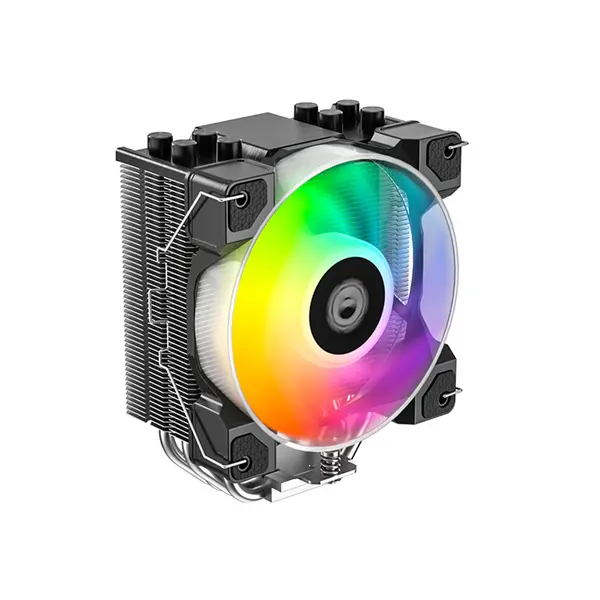 ID-COOLING SE-214-XT DF ARGB Black CPU Air Cooler,120mm ARGB PWM Fans, 4 Direct-Touch Heatpipes, Tower Air Cooler for Intel & AMD Processors