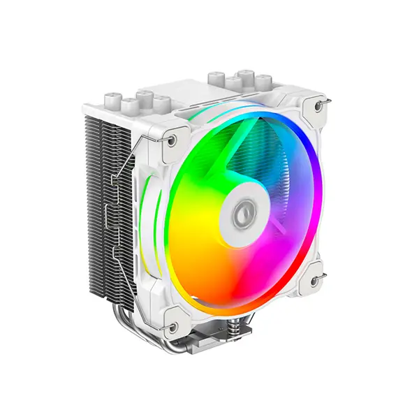 ID-COOLING SE-214-XT ZF ARGB White CPU Air Cooler, 120mm ARGB PWM Fan, 4 Direct-Touch Heatpipes, Tower Air Cooler for Intel & AMD Processors