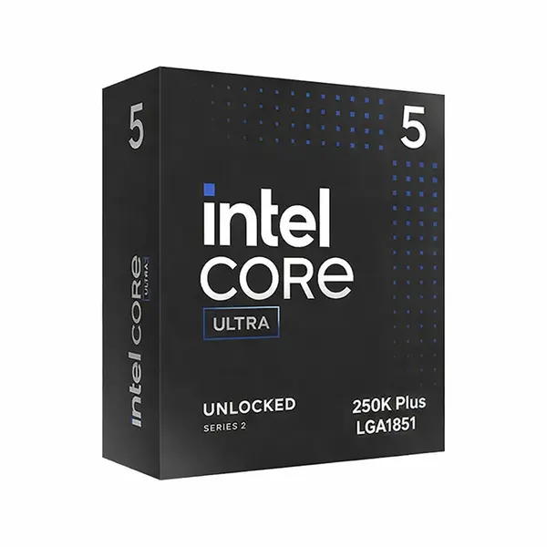 Intel Core Ultra 5 250K Plus Desktop Processor, 18 Cores, 5.3GHz Boost Clock, LGA1851 Socket, 30MB Cache