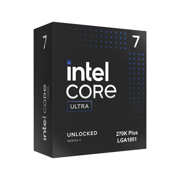 Intel Core Ultra 7 270K Plus Desktop Processor, 24 Cores, 5.5GHz Boost Clock, LGA1851 Socket, 36MB Cache
