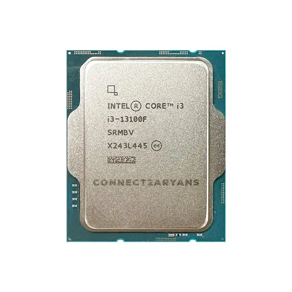 Intel Core i3-13100F Desktop Processor 4 Cores 8 Threads, Up to 4.50GHz Turbo Boost Clock, 12MB Smart Cache, LGA1700 Raptor Lake Gaming and Productivity CPU