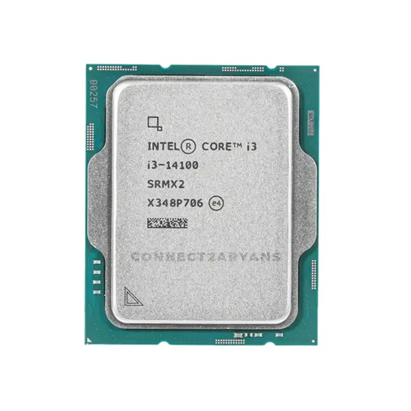 Intel Core i3-14100 Desktop Processor 4 Cores 8 Threads, Up to 4.70GHz Turbo Boost Clock, Integrated Graphics, 12MB Smart Cache, LGA1700 Raptor Lake Refresh Desktop CPU