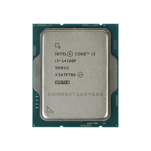 Intel Core i3-14100F Desktop Processor 4 Cores 8 Threads, Up to 4.70GHz Turbo Boost Clock, 12MB Smart Cache, LGA1700 Raptor Lake Refresh Gaming and Everyday Computing CPU