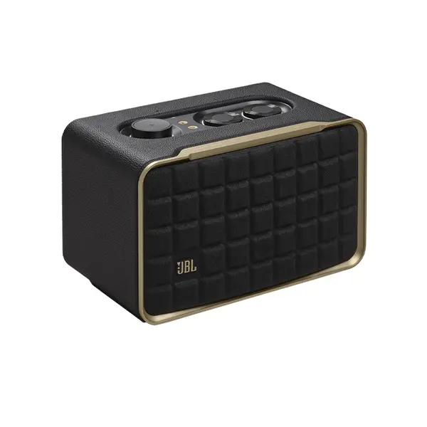 JBL Authentics 200 Portable Bluetooth Speaker Black Edition, Premium Wireless Audio System, High-Fidelity Sound Performance, Compact Smart Home Audio Speaker