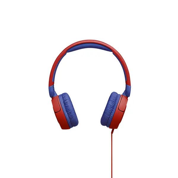 JBL JR310 Kids On-Ear Wired Headphones Red Edition, Safe Audio Listening Design, Lightweight Kids Headset, Comfortable Educational and Entertainment Headphones