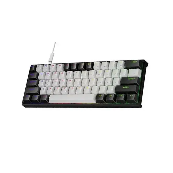 Jertech JK540 Wired Mechanical Gaming Keyboard, Full Size Layout, RGB Backlighting Effects, Mechanical Switch Design, USB Connectivity Gaming Keyboard