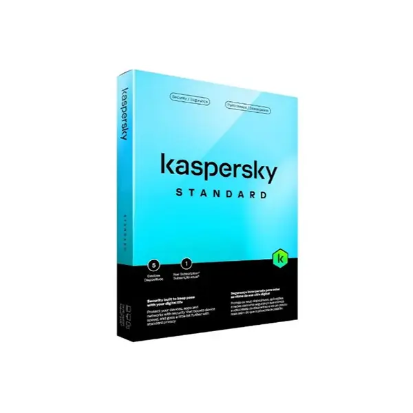 Kaspersky Standard Internet Security Software, 5 Devices, 1-Year Subscription License, Real-Time Threat Protection, Multi-Device Security Solution