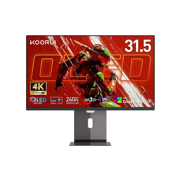 KOORUI S3241XO 32 Inch 4K OLED 240Hz Gaming Monitor, Ultra HD Resolution, OLED Panel Technology, High Refresh Rate Competitive Gaming Display