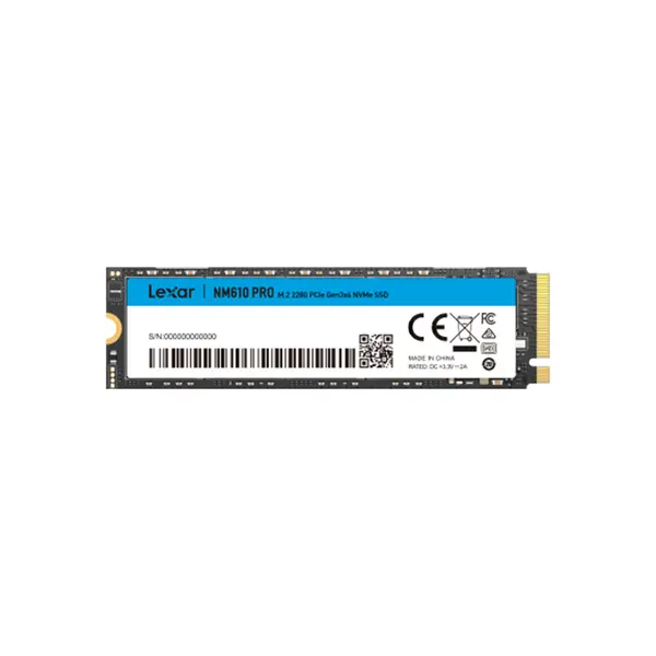 Lexar NM610 PRO M.2 2280 PCIe Gen 3x4 NVMe SSD 1TB Internal Solid State Drive, Up to 3300MB/s Read & 2600MB/s Write Speed, NVMe 1.4, 3D NAND High-Speed Storage Upgrade