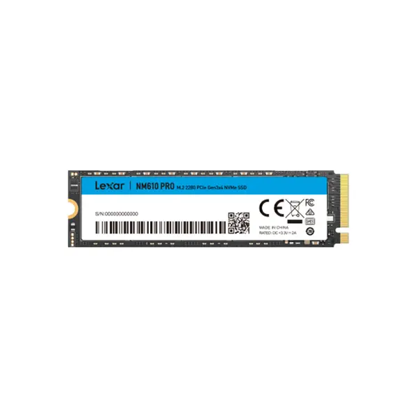 Lexar NM610 PRO M.2 2280 PCIe Gen 3x4 NVMe SSD 2TB Internal Solid State Drive, Up to 3300MB/s Read & 2600MB/s Write Speed, NVMe 1.4, 3D NAND High-Speed Storage Upgrade