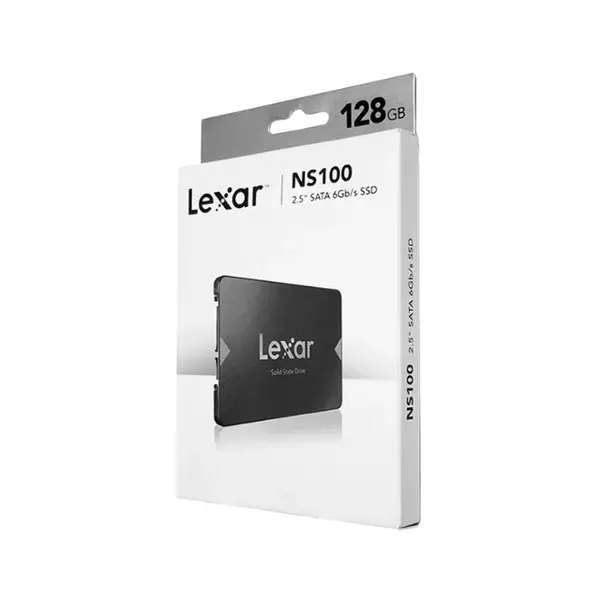 Lexar NS100 128GB 2.5 Inch SATA III Internal SSD, 6Gb/s High-Speed Interface, Up to 550MB/s Read Speed, 2.5-Inch Form Factor, Reliable Entry-Level Solid State Drive for Desktop and Laptop Upgrades