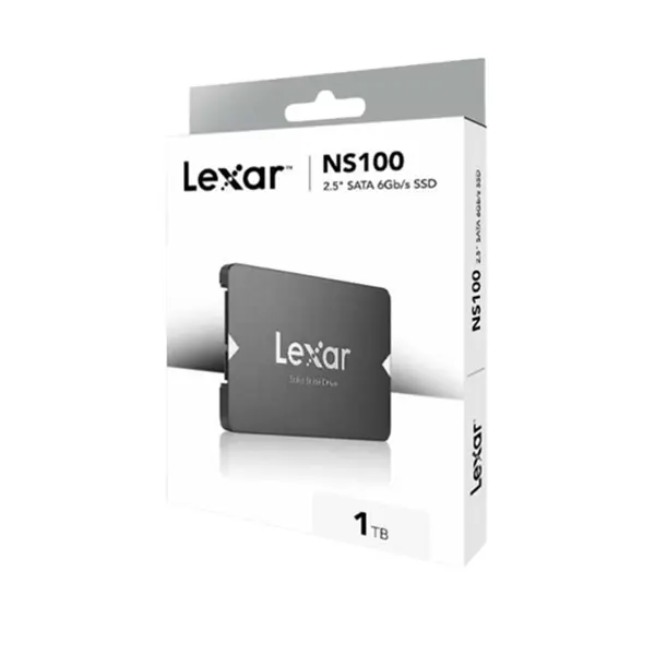 Lexar NS100 1TB 2.5 Inch SATA III Internal SSD, 6Gb/s High-Speed Interface, Up to 550MB/s Read Speed, 2.5-Inch Form Factor, Reliable Solid State Drive for Desktop and Laptop Upgrades