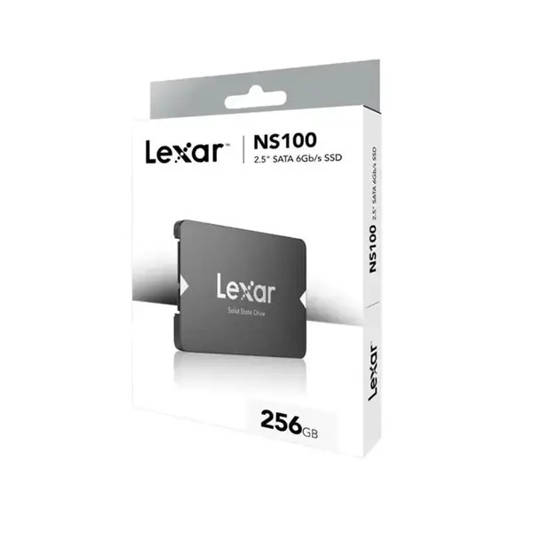 Lexar NS100 256GB 2.5 Inch SATA III Internal SSD, 6Gb/s High-Speed Interface, Up to 550MB/s Read Speed, 2.5-Inch Form Factor, Reliable Solid State Drive for Desktop and Laptop Upgrades