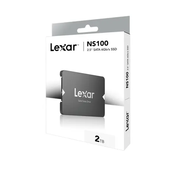 Lexar NS100 2TB 2.5 Inch SATA III Internal SSD, 6Gb/s High-Speed Interface, Up to 550MB/s Read Speed, 2.5-Inch Form Factor, Reliable Solid State Drive for Desktop and Laptop Upgrades