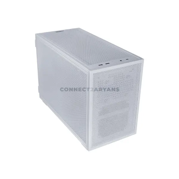 Lian Li B4-mATX Mesh White Compact 21.3L Micro-ATX PC Case, M-ATX / Mini-ITX Support, Up to 358mm 4-Slot GPU, 360mm Radiator Support, 165mm CPU Cooler Clearance, 2x 120mm Slim Fans, Horizontal / Vertical Layout