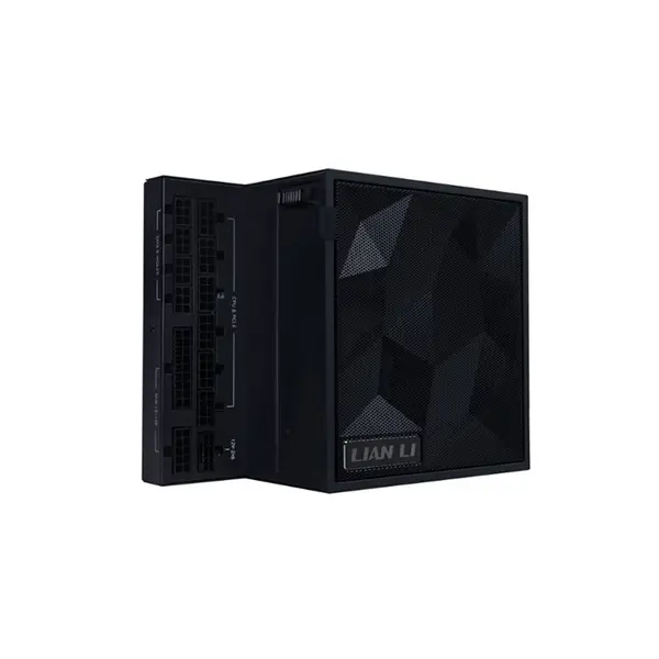 Lian Li Edge 1000W Power Supply Black Edition, 80 PLUS Gold Certified Efficiency, Fully Modular Cable Design, Integrated USB Hub, High-Performance ATX PSU