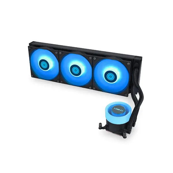 Lian Li GALAHAD II Lite 360 ARGB AIO Liquid CPU Cooler Black, 360mm Radiator, 3800 RPM High-Speed Pump, ARGB PWM Fans, High-Performance All-In-One Liquid Cooling Solution