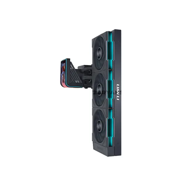 LIAN LI HydroShift II OLED Curved 360TL Black AIO Liquid CPU Cooler, 6.67-Inch 2288×1048 OLED, UNI FAN TL FLEX, 2600 RPM, 90.1 CFM, 3.97mmH₂O, 2800 RPM Turbo Pump, Model GHS2OLDC36TB