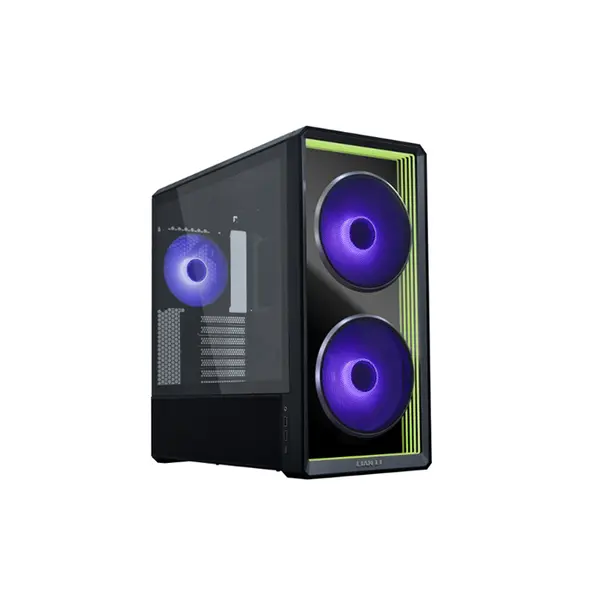 Lian Li Lancool 217 INF Mid Tower PC Case Black Edition, Infinity Fan Design, High-Airflow Chassis, Tempered Glass Side Panel, Premium Gaming PC Case