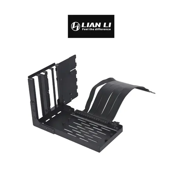 Lian Li Lancool II Vertical GPU Kit Black Edition, Graphics Card Vertical Mount Bracket Kit, PCIe Expansion Accessory, Premium Case Modding Upgrade