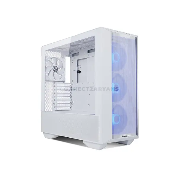 LIAN LI LANCOOL III RGB E-ATX Mid-Tower PC White Case, 435mm GPU Support, Dual 420mm Radiator Support, 4 Pre-Installed 140mm PWM Fans, 187mm CPU Cooler Clearance & Tempered Glass