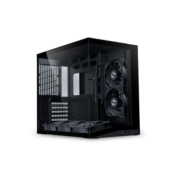 Lian Li O11D Mini V2 Micro-ATX PC Case Black Edition, Dual Chamber Tempered Glass Chassis, Compact Showcase Design, Premium Small Form Factor Gaming Case