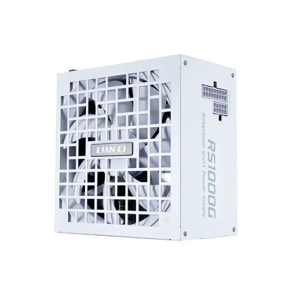 Lian Li RS Gold 1000W Power Supply with Hub White Edition, 80 PLUS Gold Certified Efficiency, Fully Modular Cable Design, Integrated Hub Connectivity, High-Performance ATX PSU