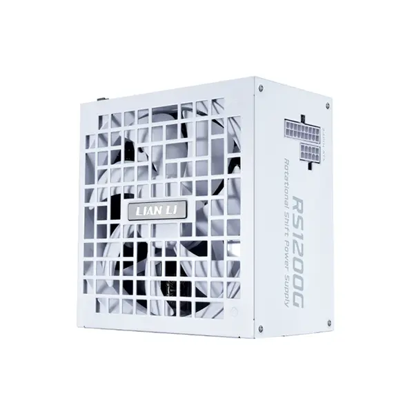 Lian Li RS Gold 1200W Power Supply with Hub White Edition, 80 PLUS Gold Certified Efficiency, Fully Modular Cable Design, Integrated Hub Connectivity, High-Performance ATX PSU